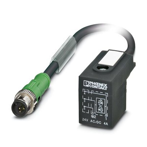 SAC-3P-MS/ 0,6-PUR/B-1L-Z SCO - Sensor/actuator cable image 1