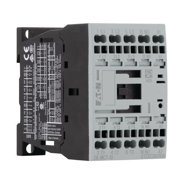 Contactor, 3 pole, 380 V 400 V 3 kW, 1 N/O, 24 V 50 Hz, AC operation, Spring-loaded terminals image 11