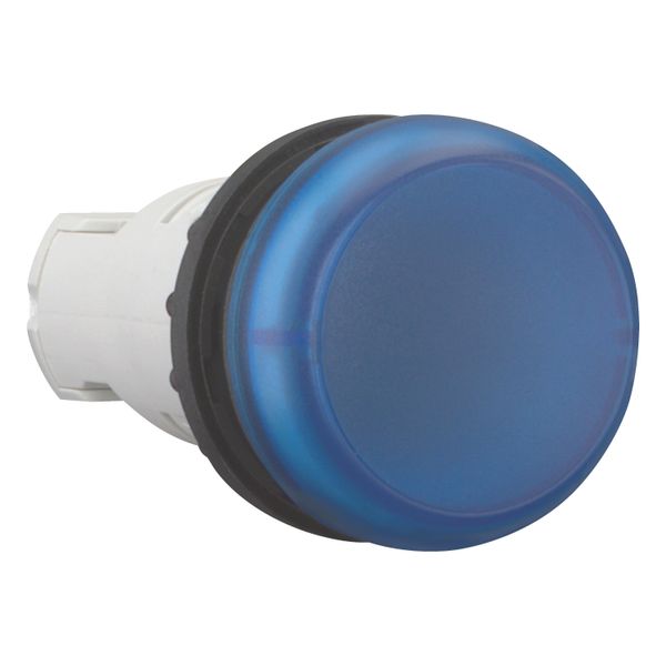 Indicator light, RMQ-Titan, Flush, without light elements, For filament bulbs, neon bulbs and LEDs up to 2.4 W, with BA 9s lamp socket, Blue image 8