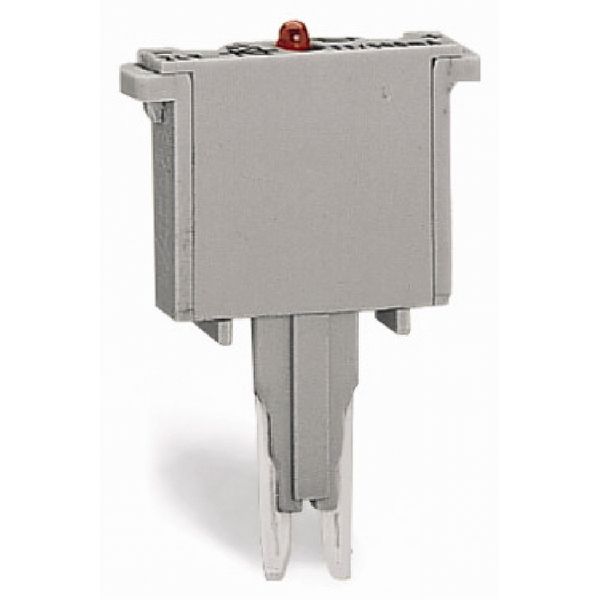 Component plug for carrier terminal blocks 2-pole gray image 1