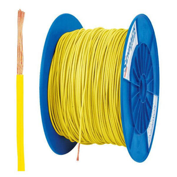 PVC Insulated Single Core Wire H05V-K 0.5mmý yellow (coil) image 1