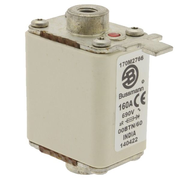 Fuse-link, high speed, 200 A, AC 690 V, size 00, 30 x 62 x 64 mm, aR, IEC, single indicator image 3