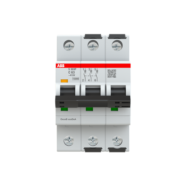S303P-C63 Miniature Circuit Breaker - 3P - C - 63 A image 10