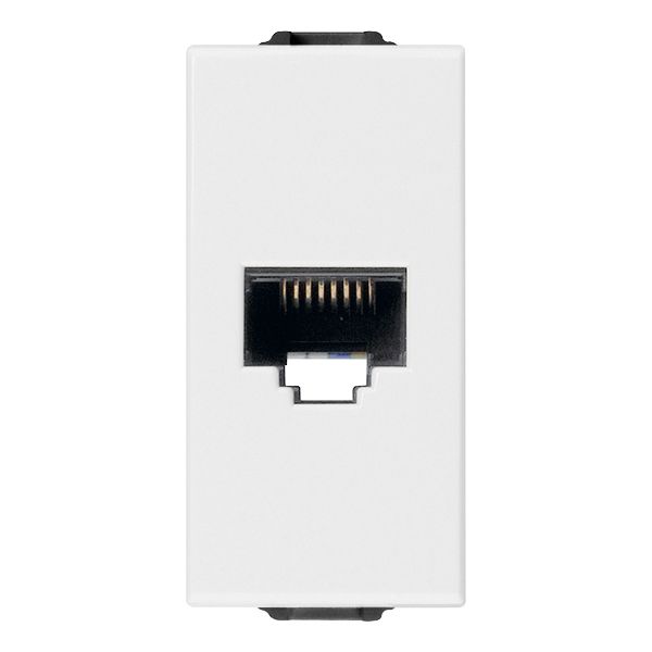 RJ45 cat5e Netsafe UTP outlet white image 1