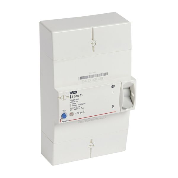 Enedis four-pole differential connection circuit breaker 500mA instantaneous - 60A image 1