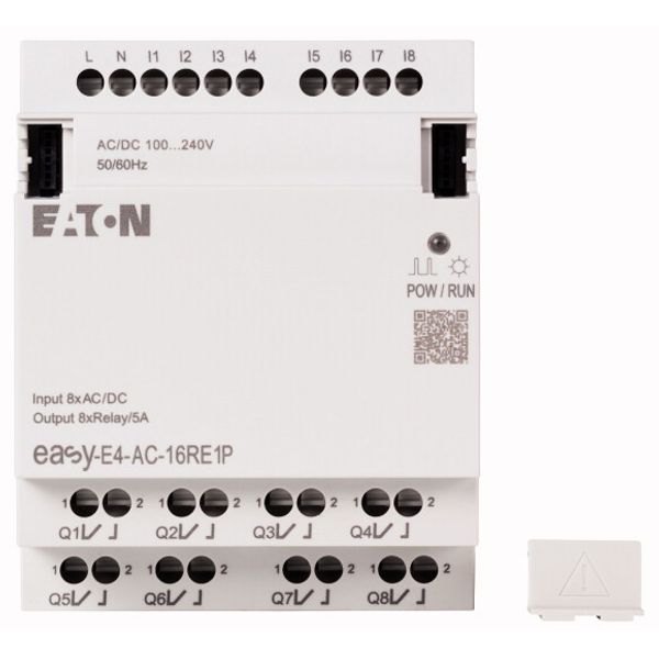 I/O expansion, For use with easyE4, 100 - 240 V AC, 110 - 220 V DC (cULus: 100-110 V DC), Inputs/Outputs expansion (number) digital: 8, Push-In image 1