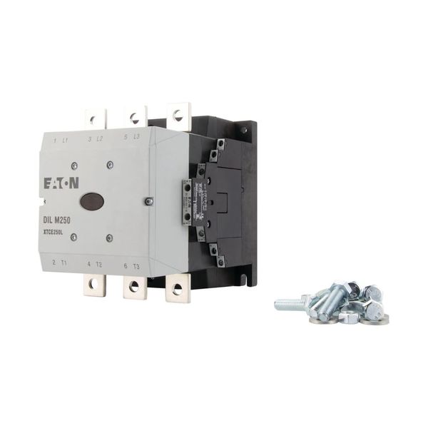 Contactor, 380 V 400 V 132 kW, 2 N/O, 2 NC, RDC 48: 24 - 48 V DC, DC operation, Screw connection image 8