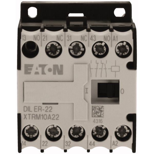 Contactor relay, 380 V 50 Hz, 440 V 60 Hz, N/O = Normally open: 2 N/O, N/C = Normally closed: 2 NC, Spring-loaded terminals, AC operation image 5