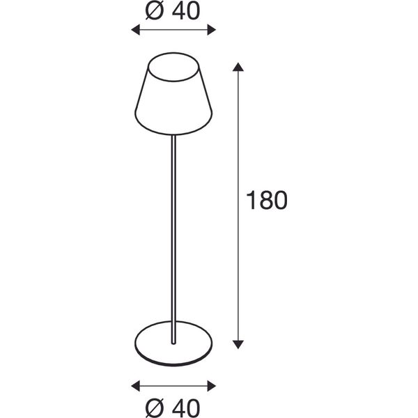 ADEGAN floor lamp, E27 ESL, max. 24W, IP54, anthracite image 4