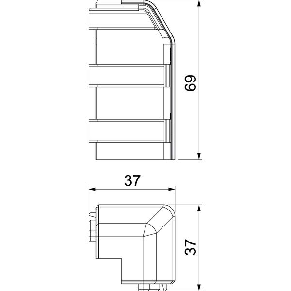 SL AE2070 lgr External corner SL 20x70 7035 image 2