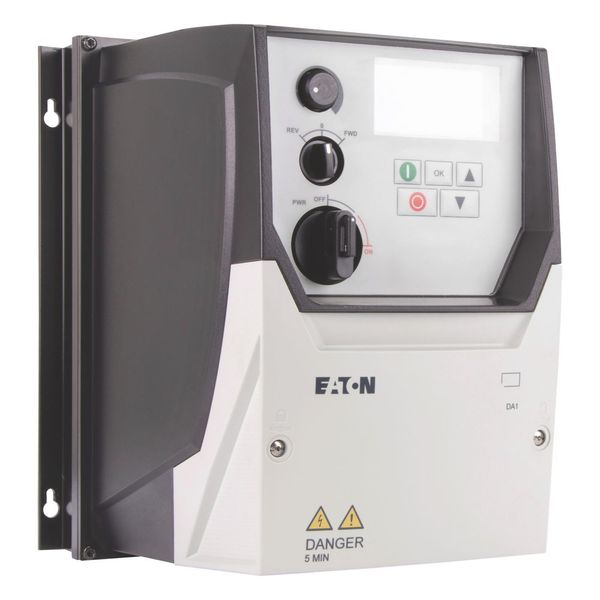 Variable frequency drive, 400 V AC, 3-phase, 5.8 A, 2.2 kW, IP66/NEMA 4X, Radio interference suppression filter, OLED display, Local controls image 14