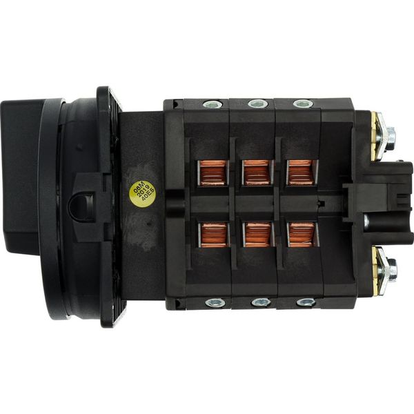Main switch, T5B, 63 A, flush mounting, 3 contact unit(s), 6 pole, STOP function, With black rotary handle and locking ring, Lockable in the 0 (Off) p image 39