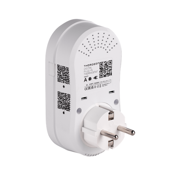 Digital Wi-Fi Plug-In Thermostat White THORGEON image 3