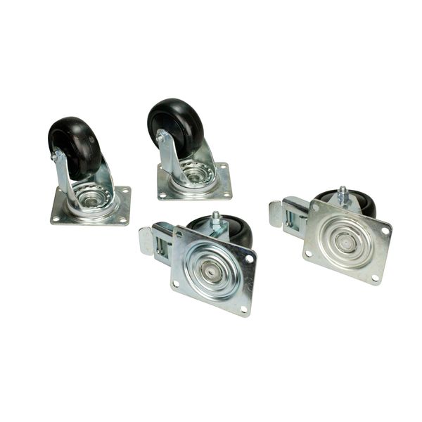 Castors (2 with brake, 2 w/o brake) for DS/DSZ/DSI-enclosure image 2