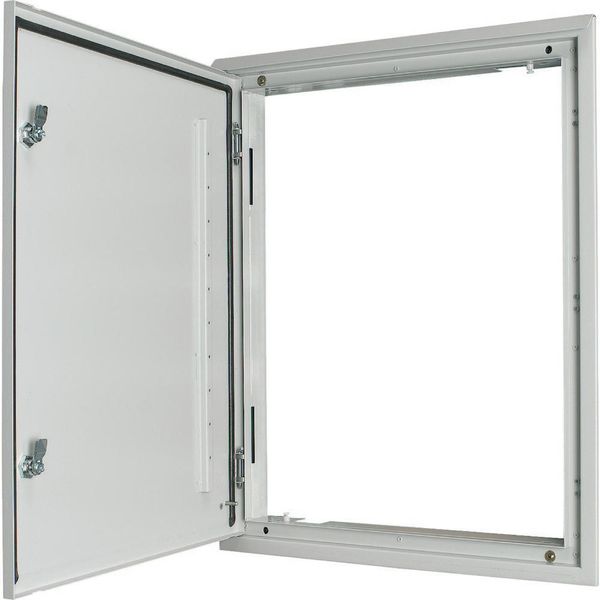 3-component flush-mounting door frame with door, open air, rotary lever, IP43, HxW=1760x1000mm image 2