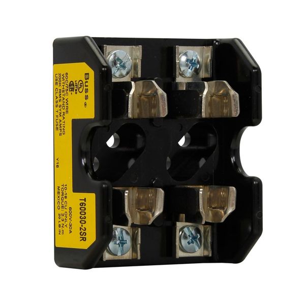 Eaton Bussmann series Class T modular fuse block, 600 Vac, 600 Vdc, 0-30A, Screw, Two-pole image 5