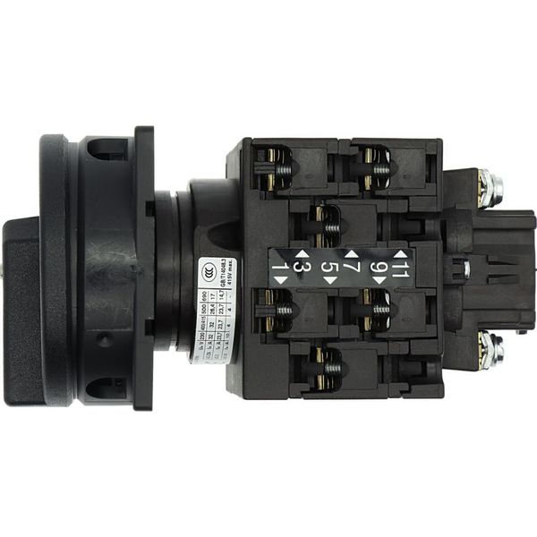 Main switch, 3 pole + N + 1 N/O + 1 N/C, 32 A, STOP function, 90 °, Lockable in the 0 (Off) position, flush mounting image 14