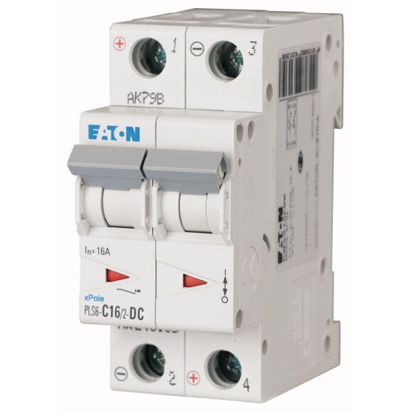 Miniature circuit breaker (MCB), 16 A, 2p, characteristic: C, DC image 2