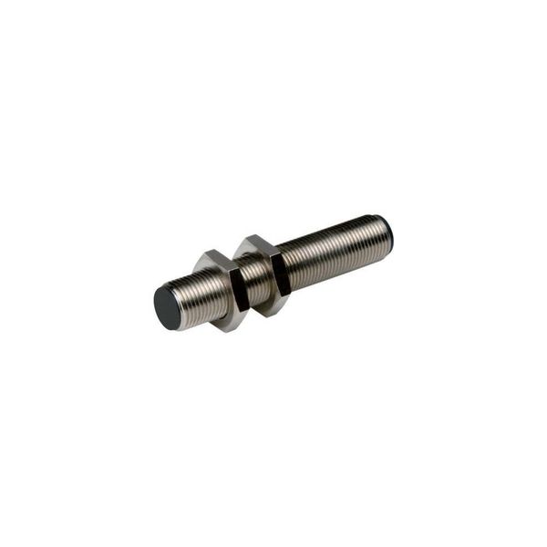 Proximity switch, E57 Global Series, 1 N/O, 3-wire, 10 - 30 V DC, M12 x 1 mm, Sn= 5 mm, Flush, PNP, Metal, Plug-in connection M12 x 1 image 1
