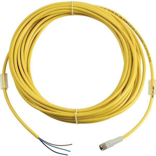 Connection cable 3 pole, flat/open, 2m image 1
