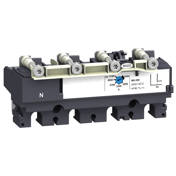 trip unit MA150 for ComPact NSX 160/250 circuit breakers, magnetic, rating 150 A, 4 poles 4d image 1
