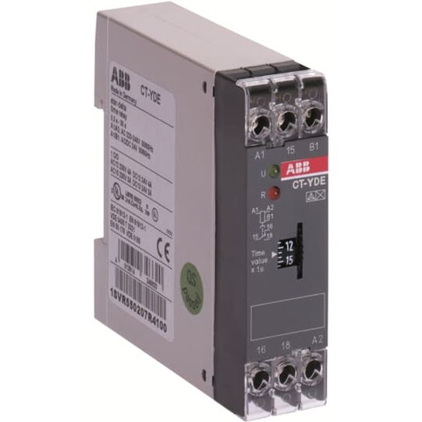 CT-YDE Time relay, star-delta 1c/o, 3-300s, 24VAC/DC 220-240VAC image 2