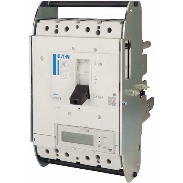 NZM3 PXR25 circuit breaker - integrated energy measurement class 1, 630A, 4p, variable, withdrawable unit image 4