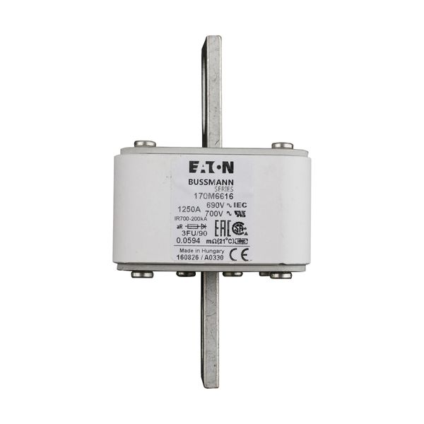 Fuse-link, high speed, 1500 A, AC 690 V, size 3, 76 x 92 x 135 mm, aR, IEC, UL image 7