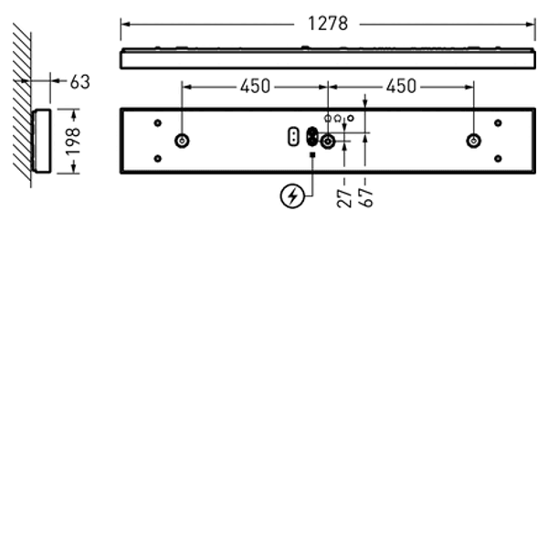 Wall and ceiling luminaire Olisq L MultiLumen 4 Diffuser White ET 53W 5800lm Lambertian (L) IP40 IK03 3 SDCM image 1