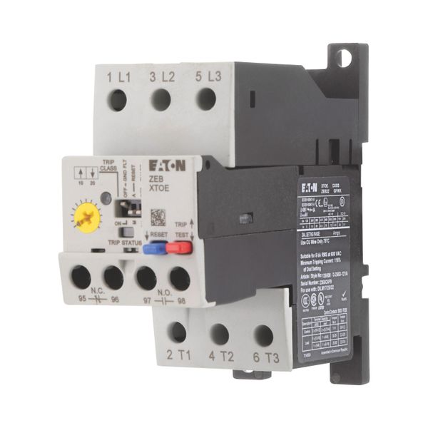 Overload relay, Separate mounting, Earth-fault protection: with, Ir= 4 - 20 A, 1 N/O, 1 N/C image 10