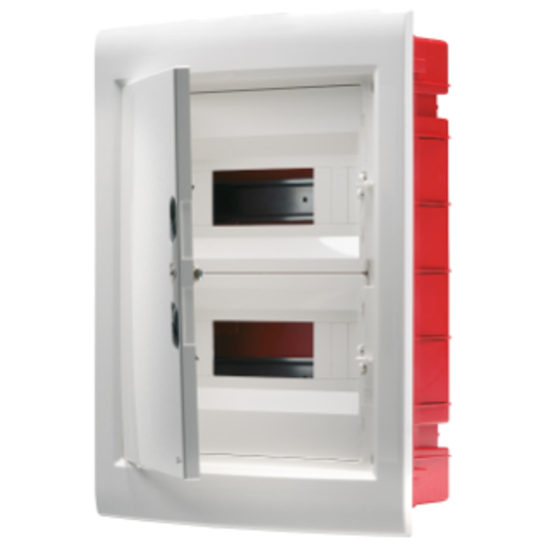 DISTRIBUTION BOARD - PANEL WITH WINDOW AND EXTRACTABLE FRAME - BLANK DOOR - TERMINAL BLOCK N 2X[(3X16)+(17X10)] E 2X[(3X16)+(17X10)] - 36M (18X2) IP40 image 1