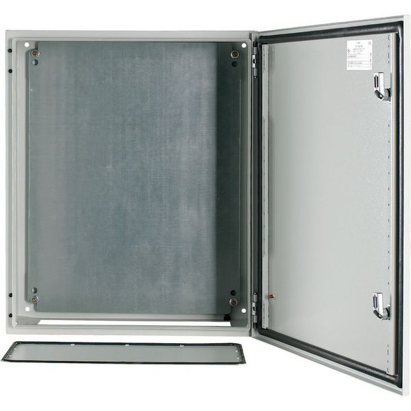 Wall enclosure with mounting plate, HxWxD=600x500x200mm image 6