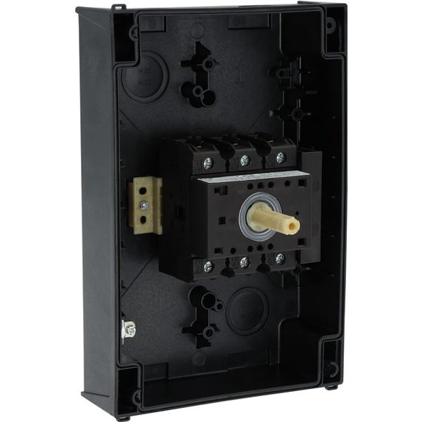 Main switch, P3, 63 A, surface mounting, 3 pole, 1 N/O, 1 N/C, STOP function, With black rotary handle and locking ring, Lockable in the 0 (Off) posit image 13