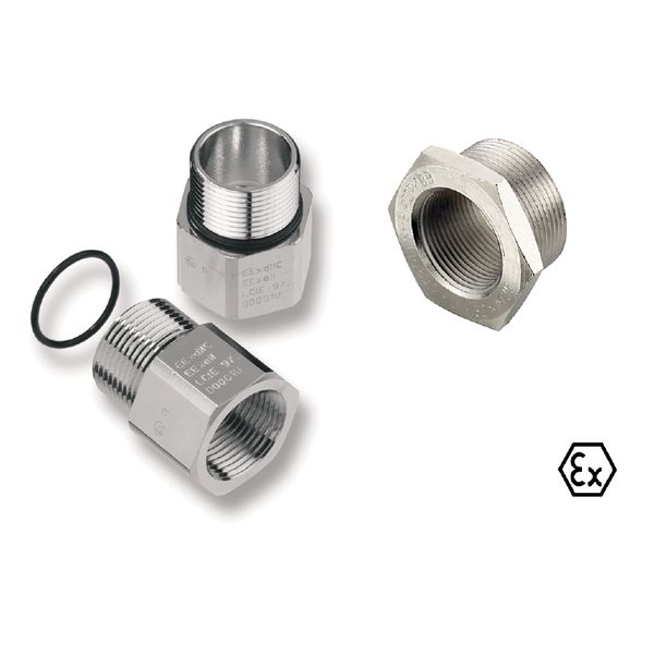 Ex Adaptor (Cable gland), M 32, 1/2" NPT image 1