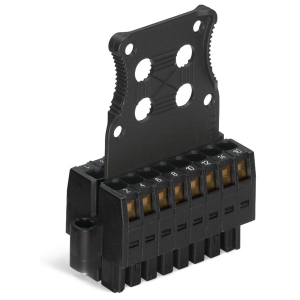 1-conductor female connector, 2-row CAGE CLAMP® 1.5 mm² black image 2