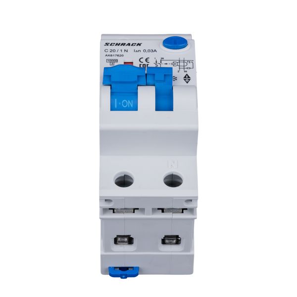 Combined MCB/RCD (RCBO) 1+N, AMPARO 10kA, C 20A, 30mA, Typ A image 3