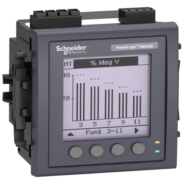 PM5330 Meter, modbus, up to 31st H, 256K 2DI/2DO 35 alarms image 1