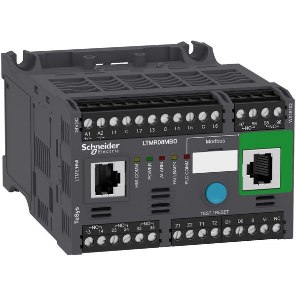 Motor Management, TeSys T, motor controller, Modbus, 6 logic inputs, 3 relay logic outputs, 0.4 to 8A, 24VDC image 3