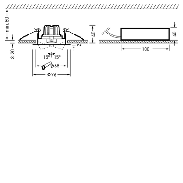 Spots / Projectors ScenaticPoint Reflector White around ET 9W 850lm Flood (FL) IK02 4 SDCM image 2