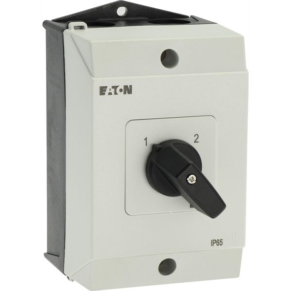 Multi-speed switches, T0, 20 A, surface mounting, 4 contact unit(s), Contacts: 8, 90 °, maintained, Without 0 (Off) position, 1-2, Design number 11 image 17