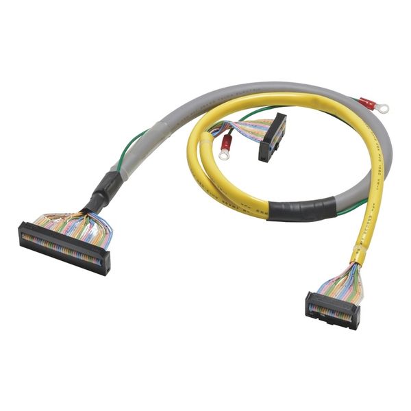 I/O connection cable, with shield connection, MIL40 to 2 x MIL20 for G image 4