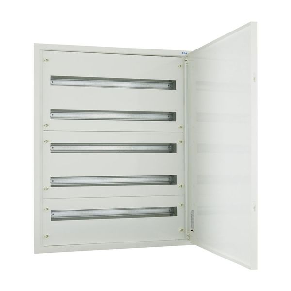 Complete flush-mounted flat distribution board, white, 33 SU per row, 5 rows, type C image 15