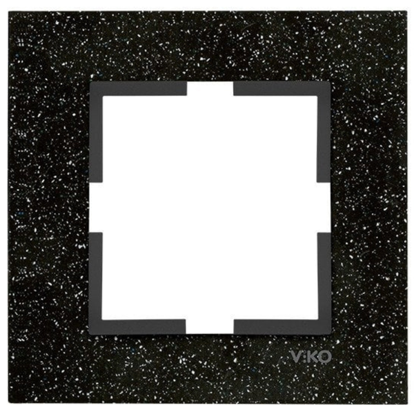 Novella Accessory Corian - Black Quartz One Gang Frame image 1