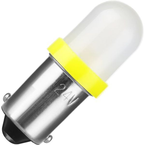 Ba9s Single Led T8.5x28 48V 15mA AC/DC Diffused Yellow 20Khrs image 1