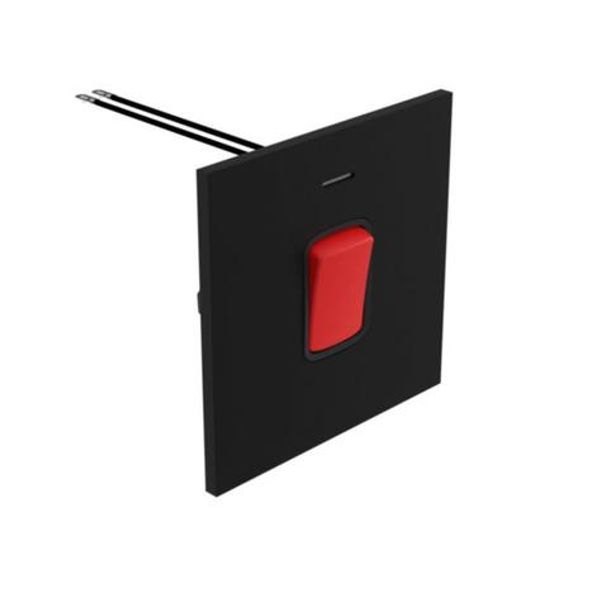 Art d'Arnould - 1 gang 45A switch double pole Epure black mat image 1