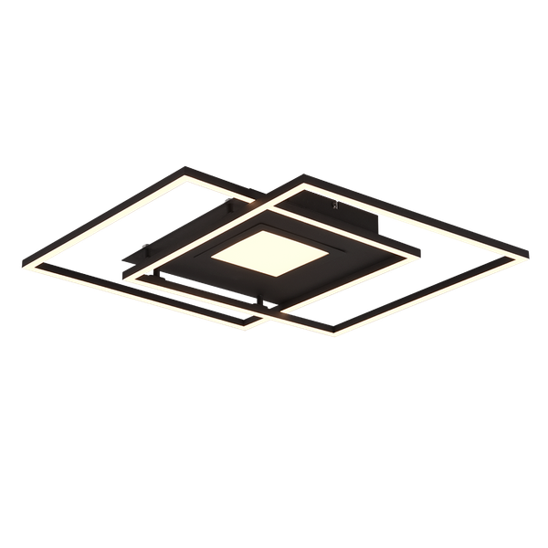 Via LED ceiling lamp matt black image 1