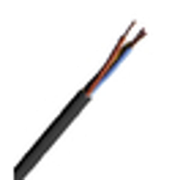 PVC Sheathed Wires H05VV-F 2 X 1,5mmý black 100m ring image 1