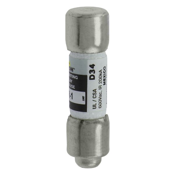 Fuse-link, LV, 1 A, AC 600 V, 10 x 38 mm, 13⁄32 x 1-1⁄2 inch, CC, UL, time-delay, rejection-type image 10