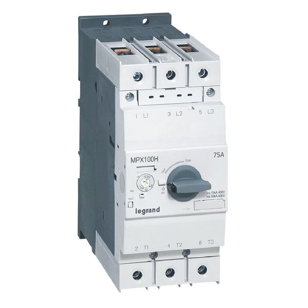 MPCB MPX³ 100H - thermal magnetic - motor protection - 3P - 75 A - 75 kA image 1