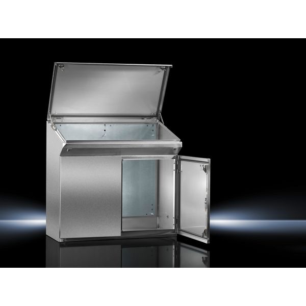 TP One-piece console, WHD1: 1200x960x400/T2: 480 mm, Stainless steel 1.4301 image 3